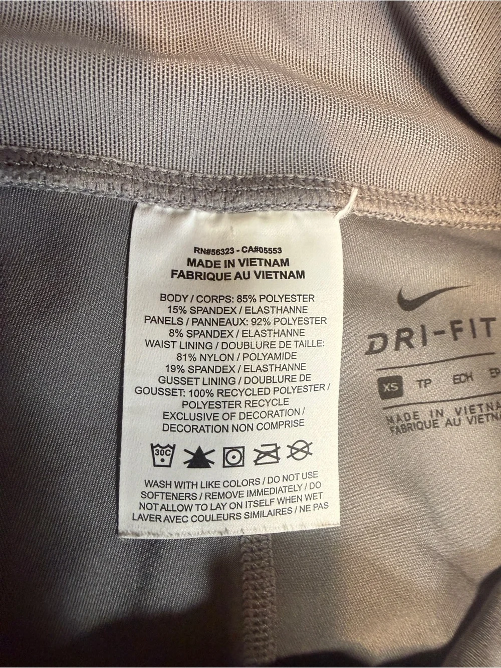 Nike Black Women’s Performance Leggings with White Swoosh